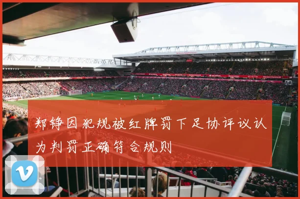 郑铮因犯规被红牌罚下足协评议认为判罚正确符合规则